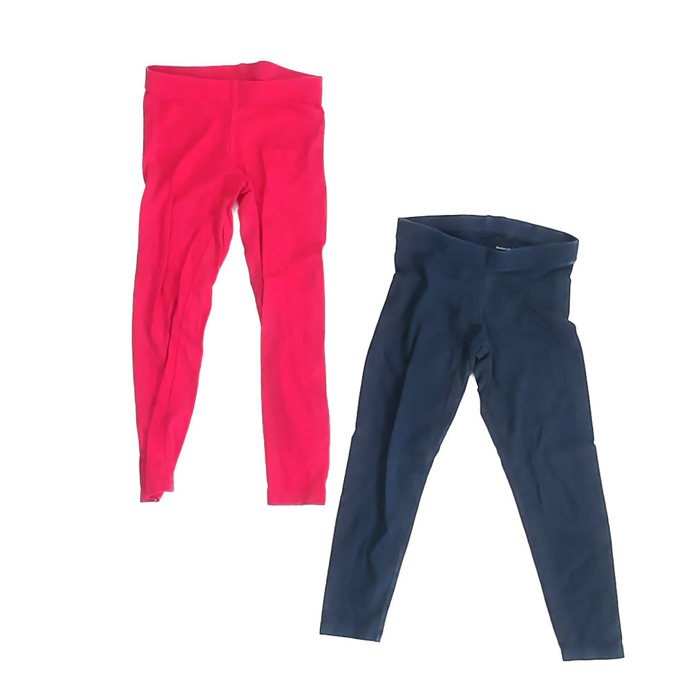 Member's Mark Girls Navy | Dark Pink Leggings size: 4-5T